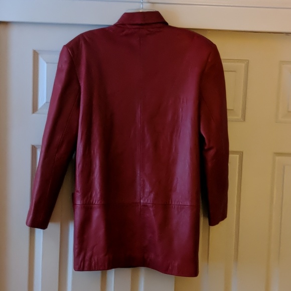 Red Leather Jacket - Picture 3 of 4